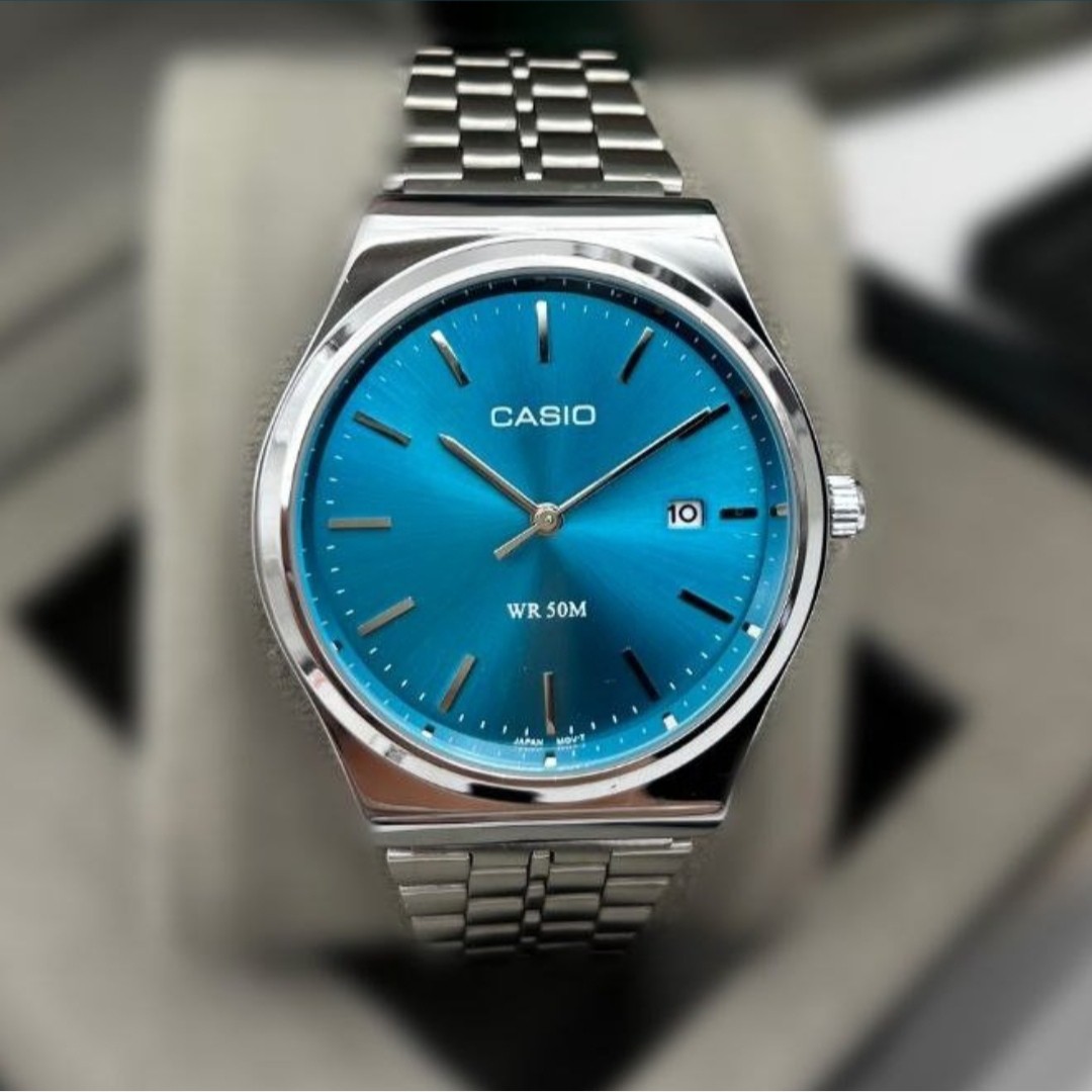 ساعت مچی مردانه کاسیو CASIO وینتیج رنگ بندی بند استیل رنگ ثابت کد2331