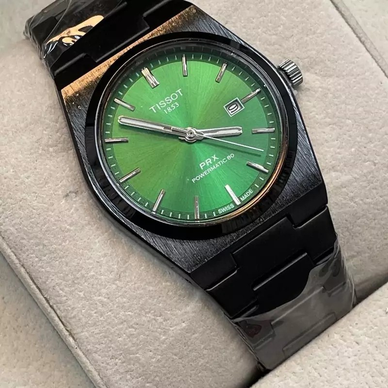 ساعت مچی مردانه تیسوتTissot بند استیل مشگی صفحه مشگی موتور ژاپن اصلی