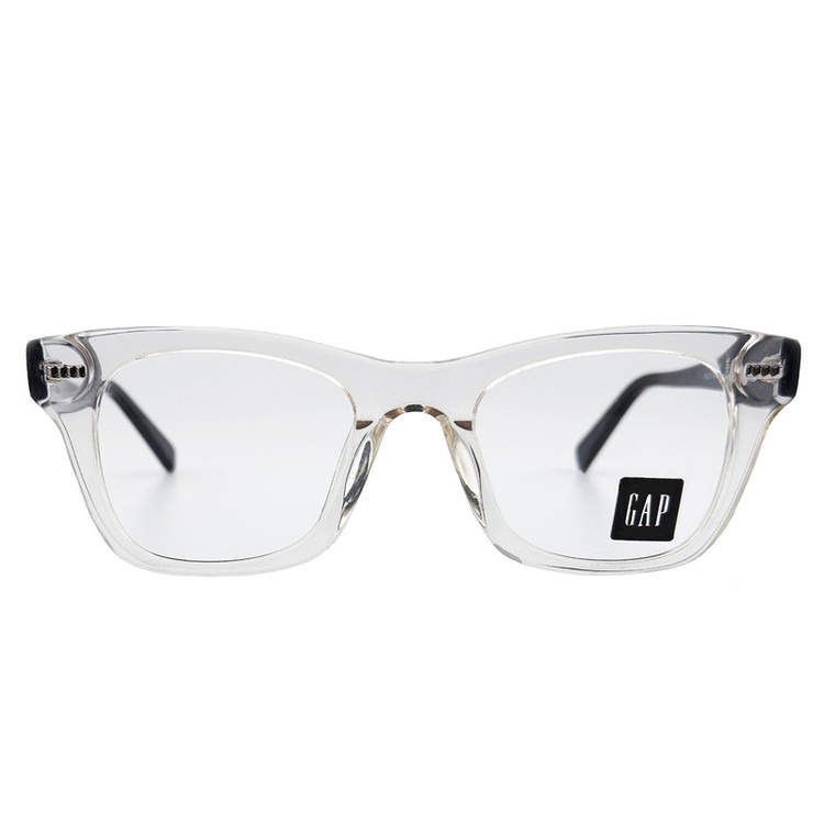 فریم عینک طبی ویفرر (Wayfarer) گپ مدل 8002C3 Transparent Pearl River مناسب برای صورت بیضی، گرد