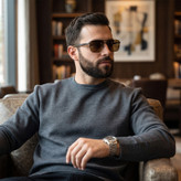 عینک آفتابی مردانه خلبانی پلاریزه آلبرت وگ مدل 6307C87-P130 Polarized Avantgarde Visionary