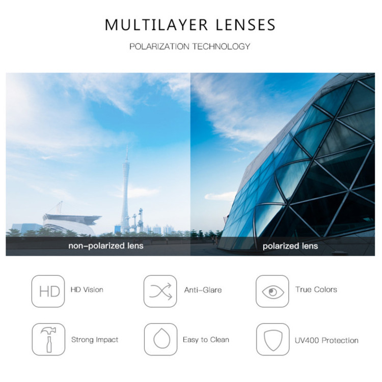 عینک آفتابی مستطیلی مورل مدل 78043C2POLARIZED
