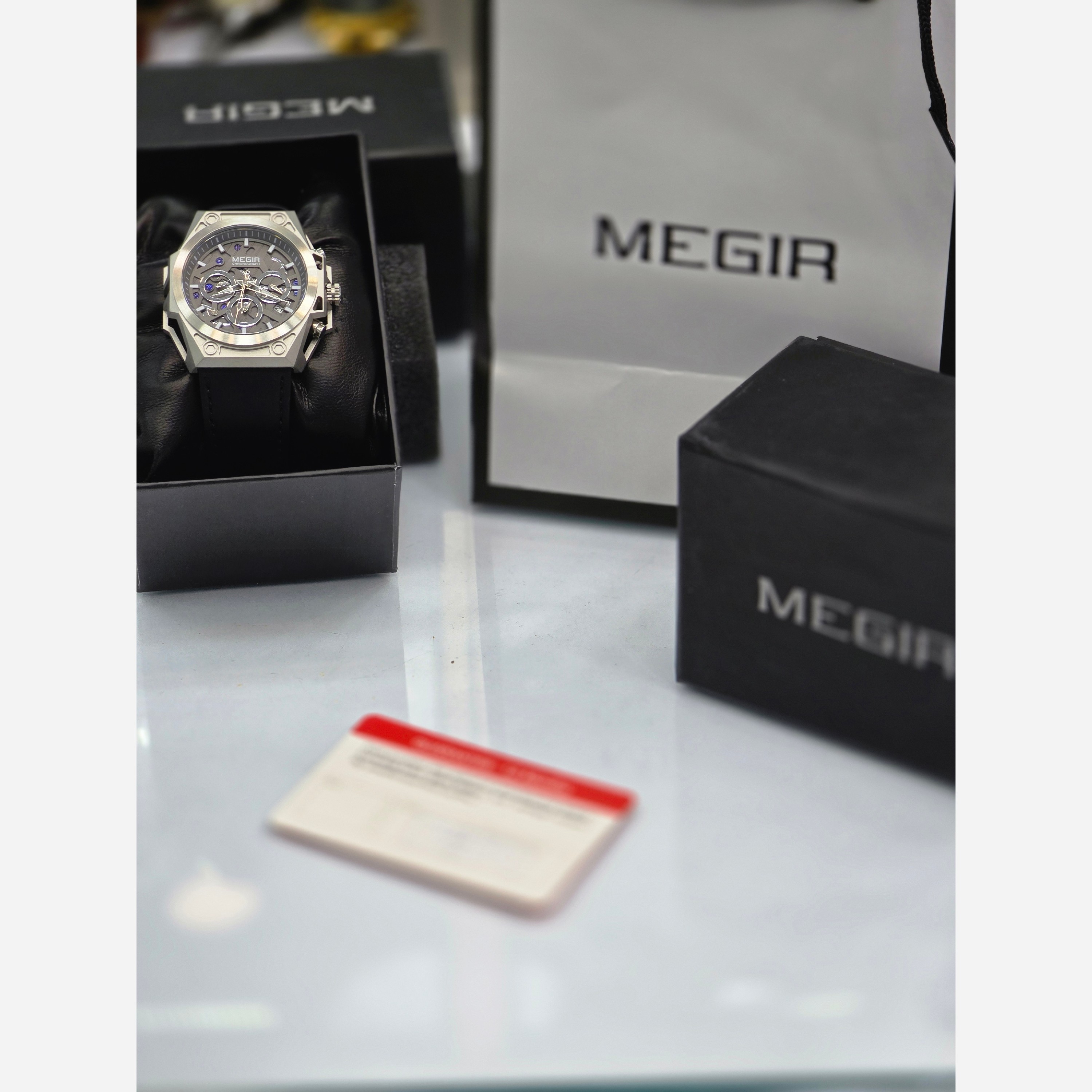 ساعت مچی مردانه مگیر (Megir) مدل لاکچری