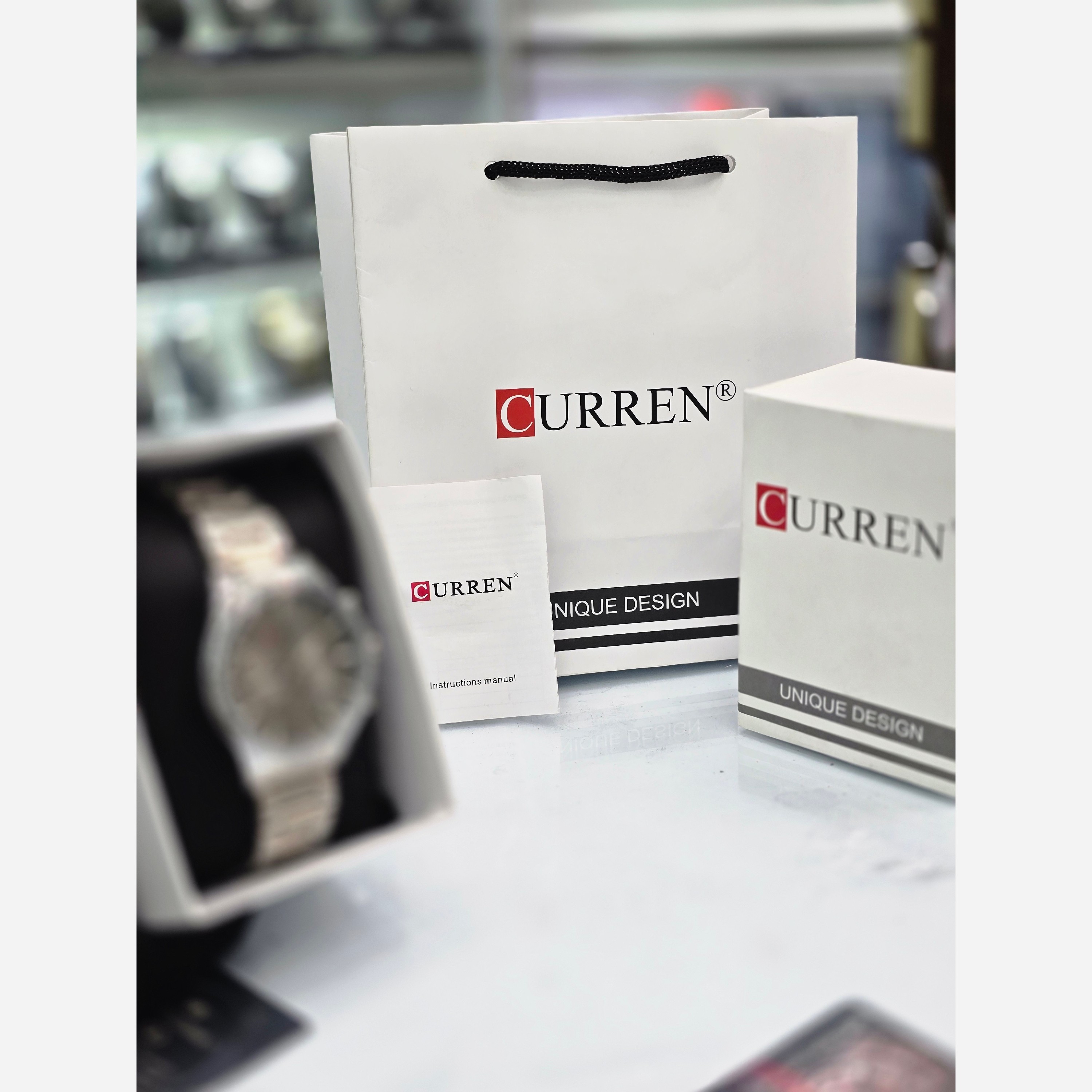 ساعت مچی مردانه کرن curren فول استیل