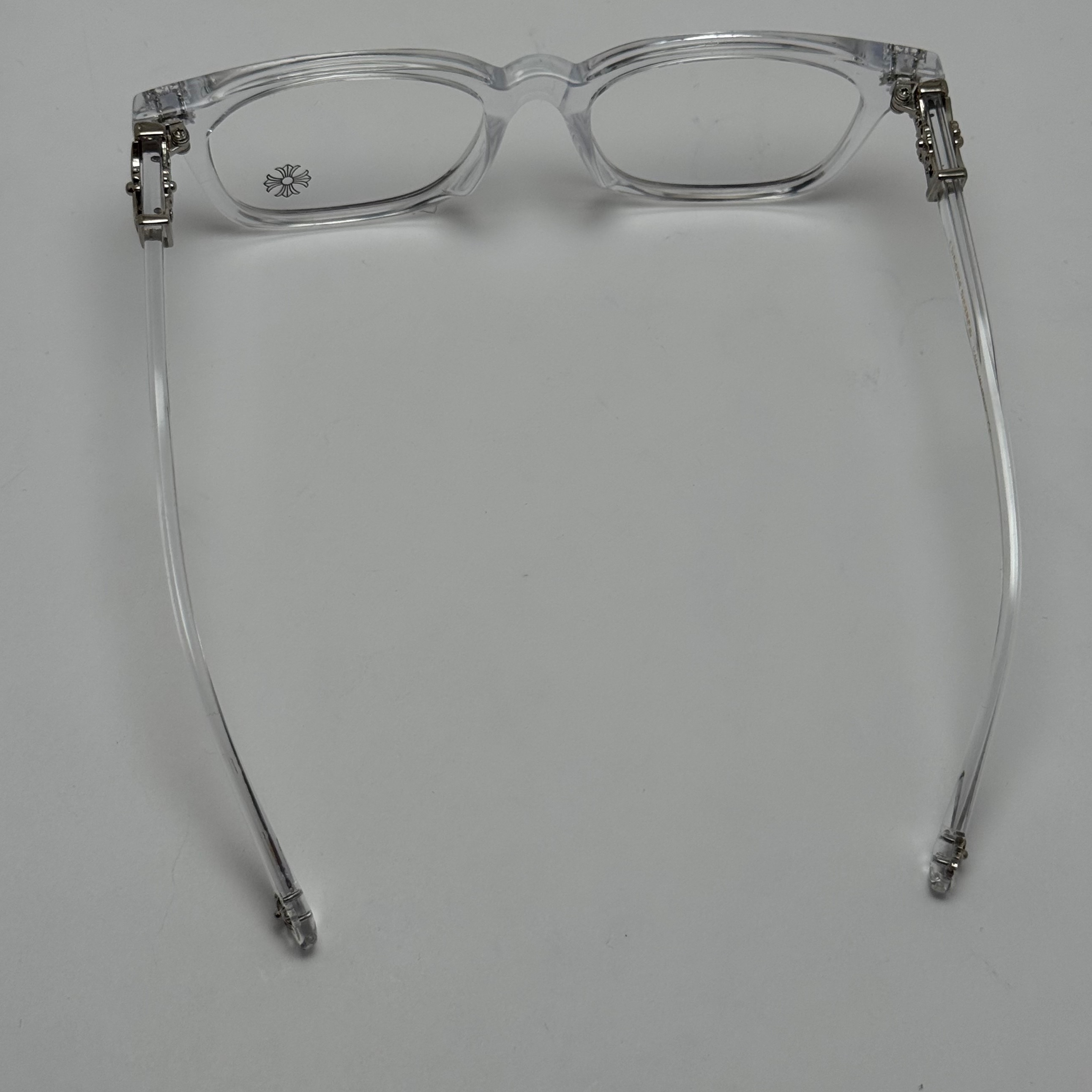 عینک بلوکات کروم هارتز کریستالی نقره ای Chrome Hearts 2273 - کیفیت مستر