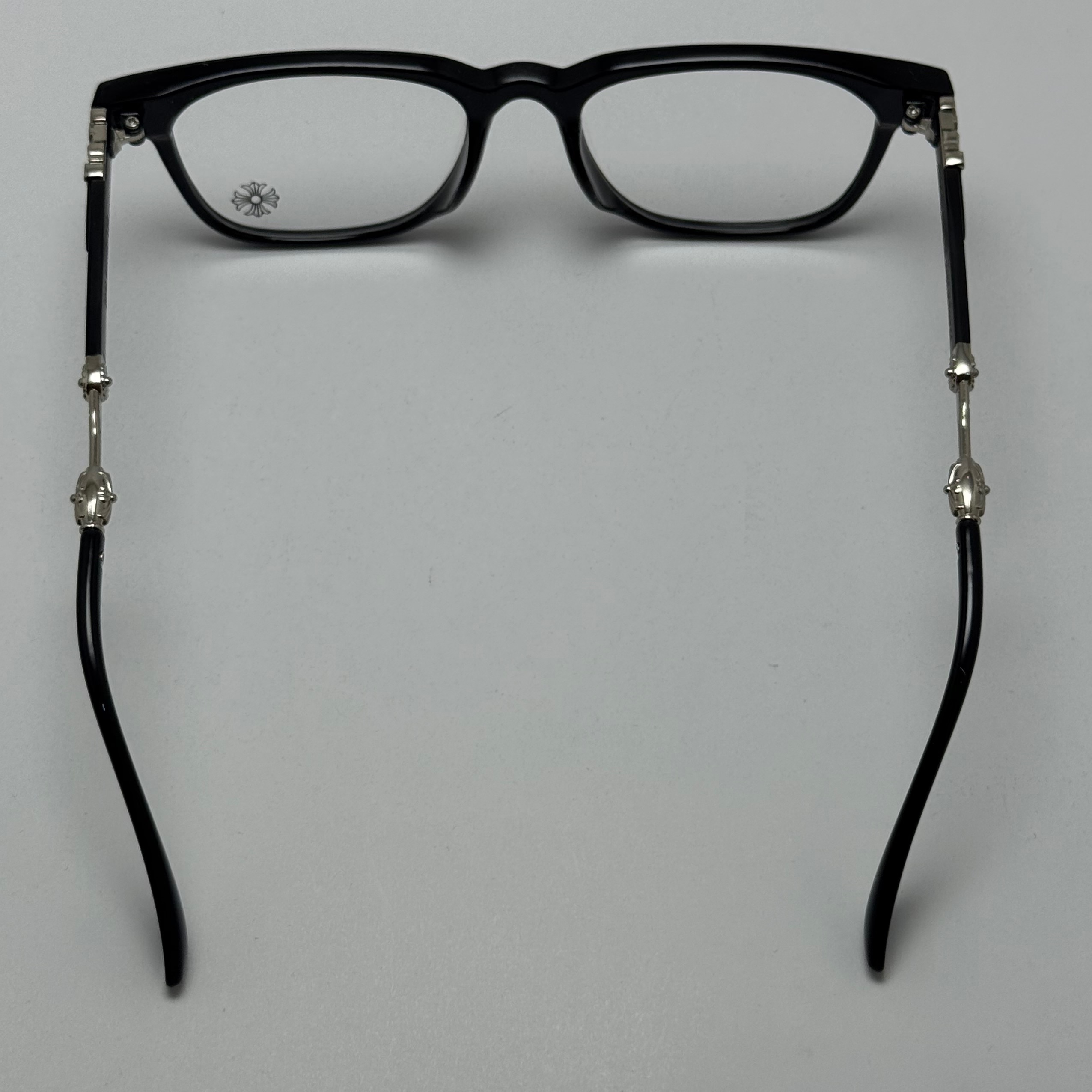 عینک بلوکات کروم هارتز مشکی نقره ای Chrome Hearts 2272 - کیفیت مستر