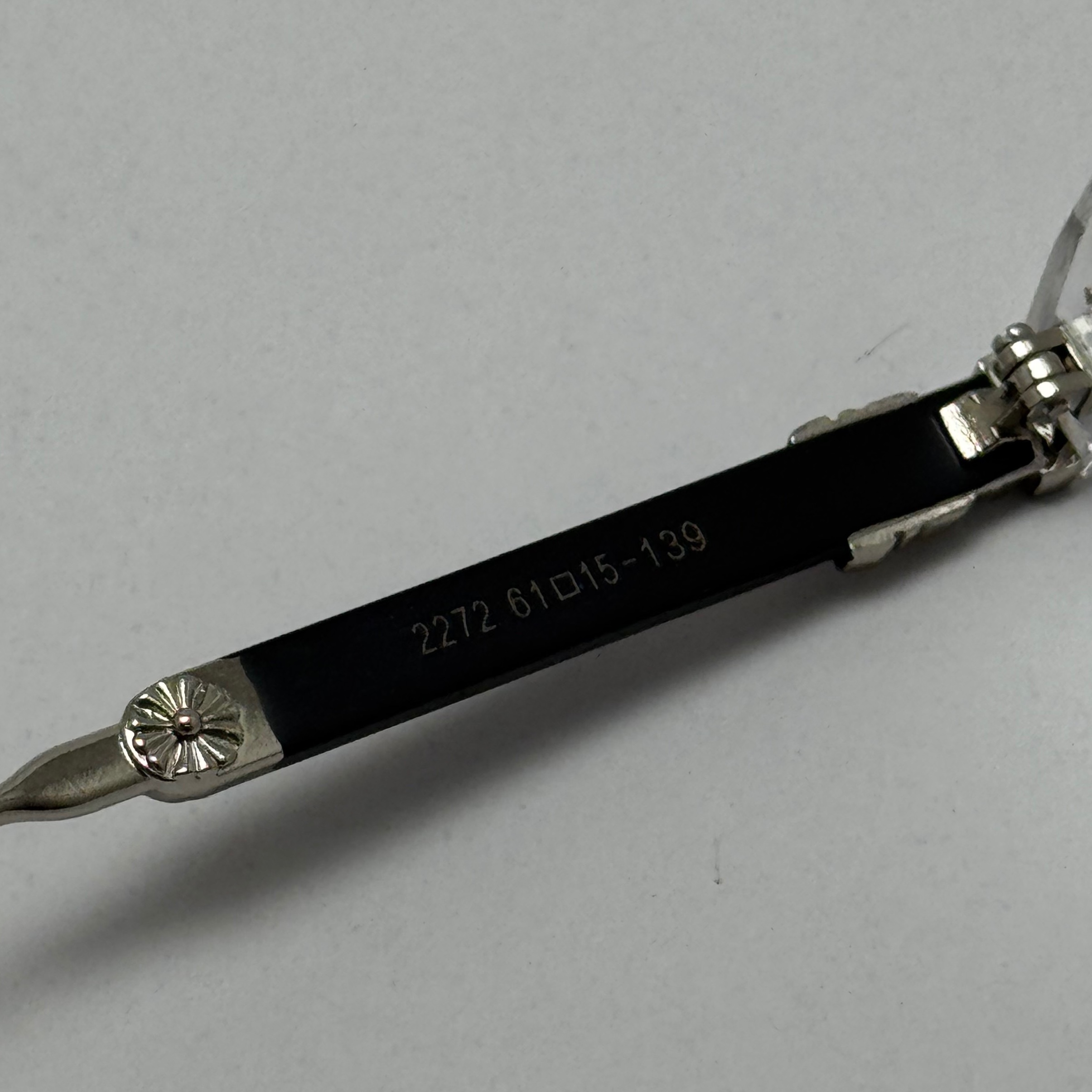 عینک بلوکات کروم هارتز کریستال نقره ای Chrome Hearts 2272 - کیفیت مستر