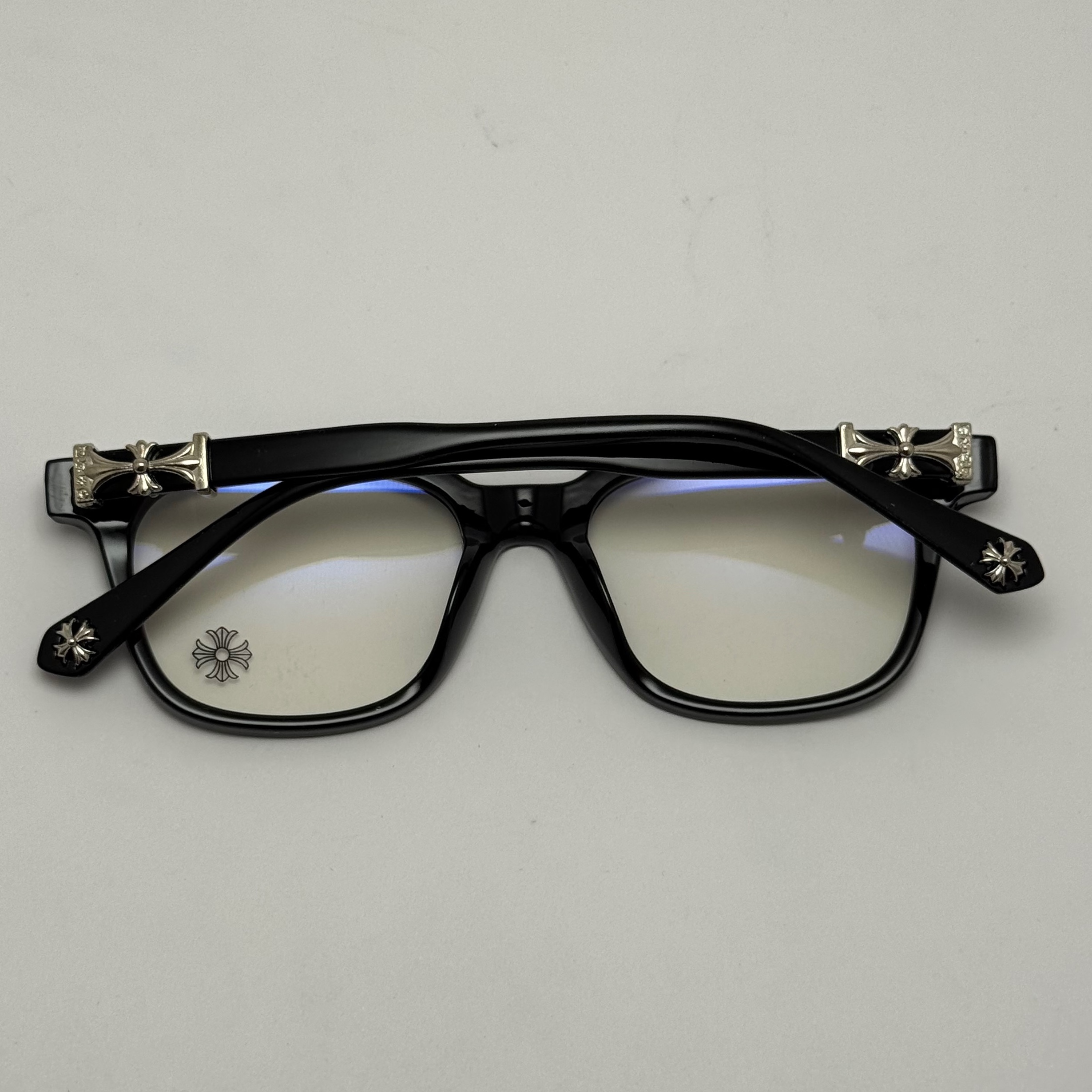 عینک بلوکات کروم هارتز مشکی نقره ای Chrome Hearts 2273 با پک کامل کروم هارتز - کیفیت مستر