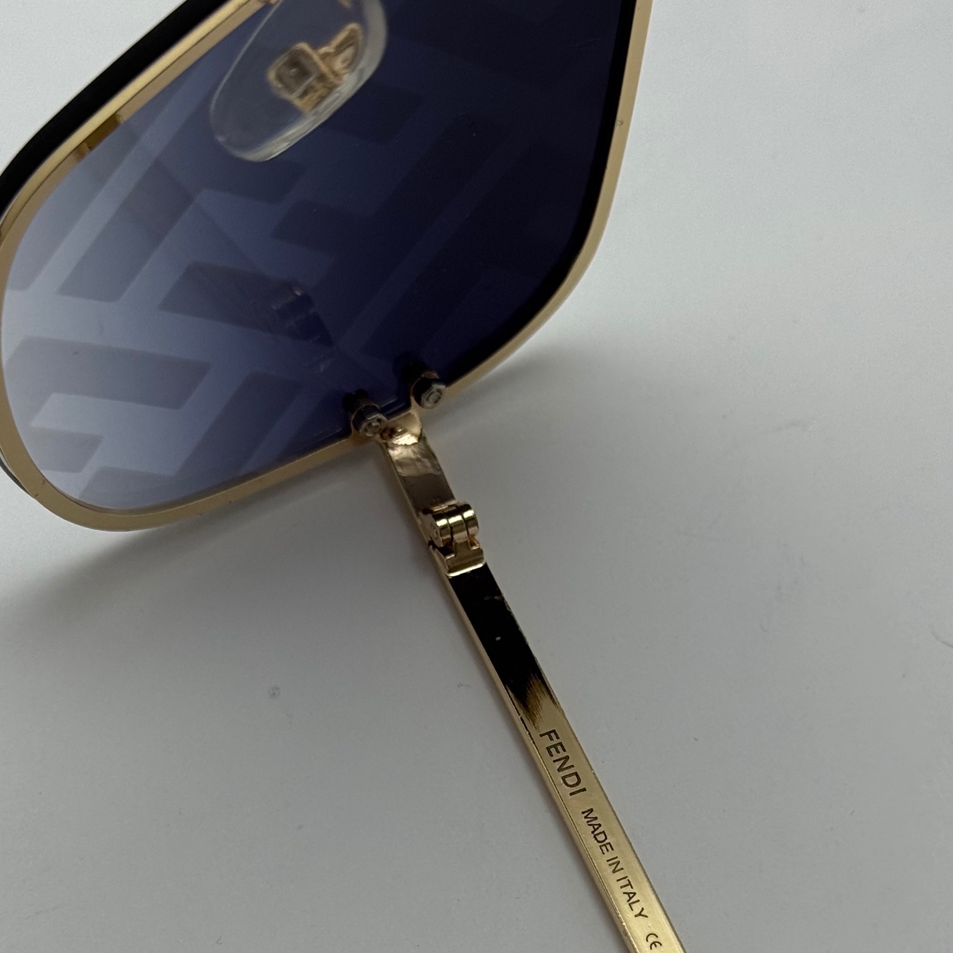 عینک آفتابی فریم لس فندی FENDI مشکی کد 1