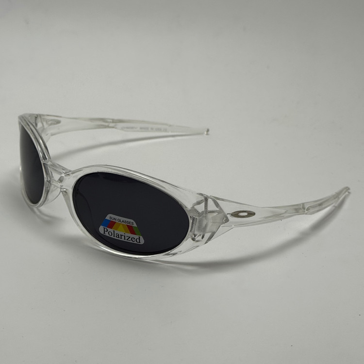 عینک آفتابی پلاریزه اوکلی مدل Oakley Eye Jacket Redux بیضی کریستالی مشکی