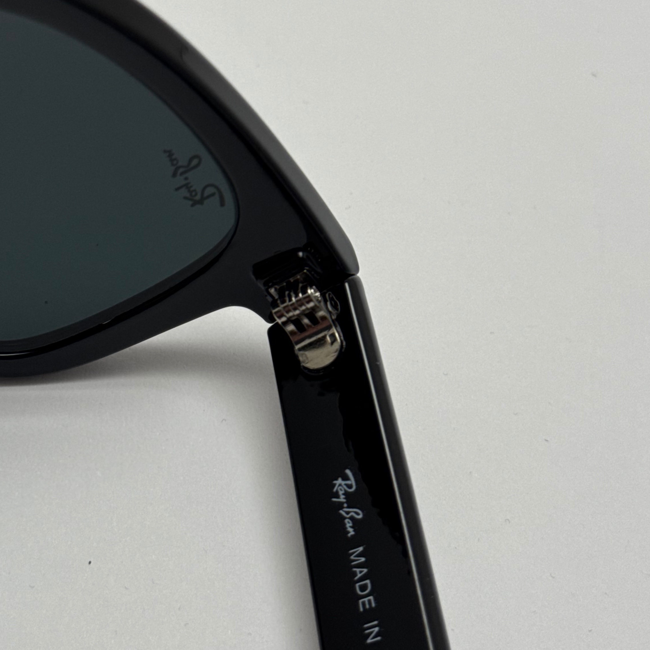 عینک آفتابی ریبن ویفرر شیشه سنگ تمام مشکی به همراه پک کامل ریبن Rayban WAYFARER RB 0502S