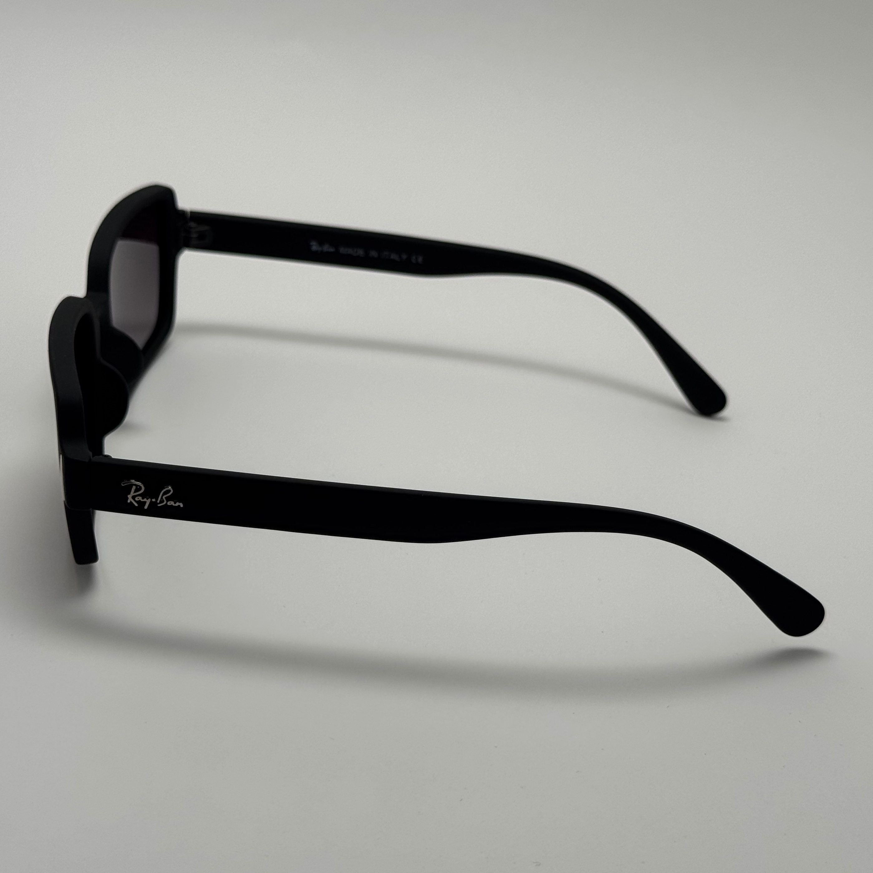 عینک آفتابی پلاریزه ریبن مستطیلی تمام مشکی کد rayban RB 2201