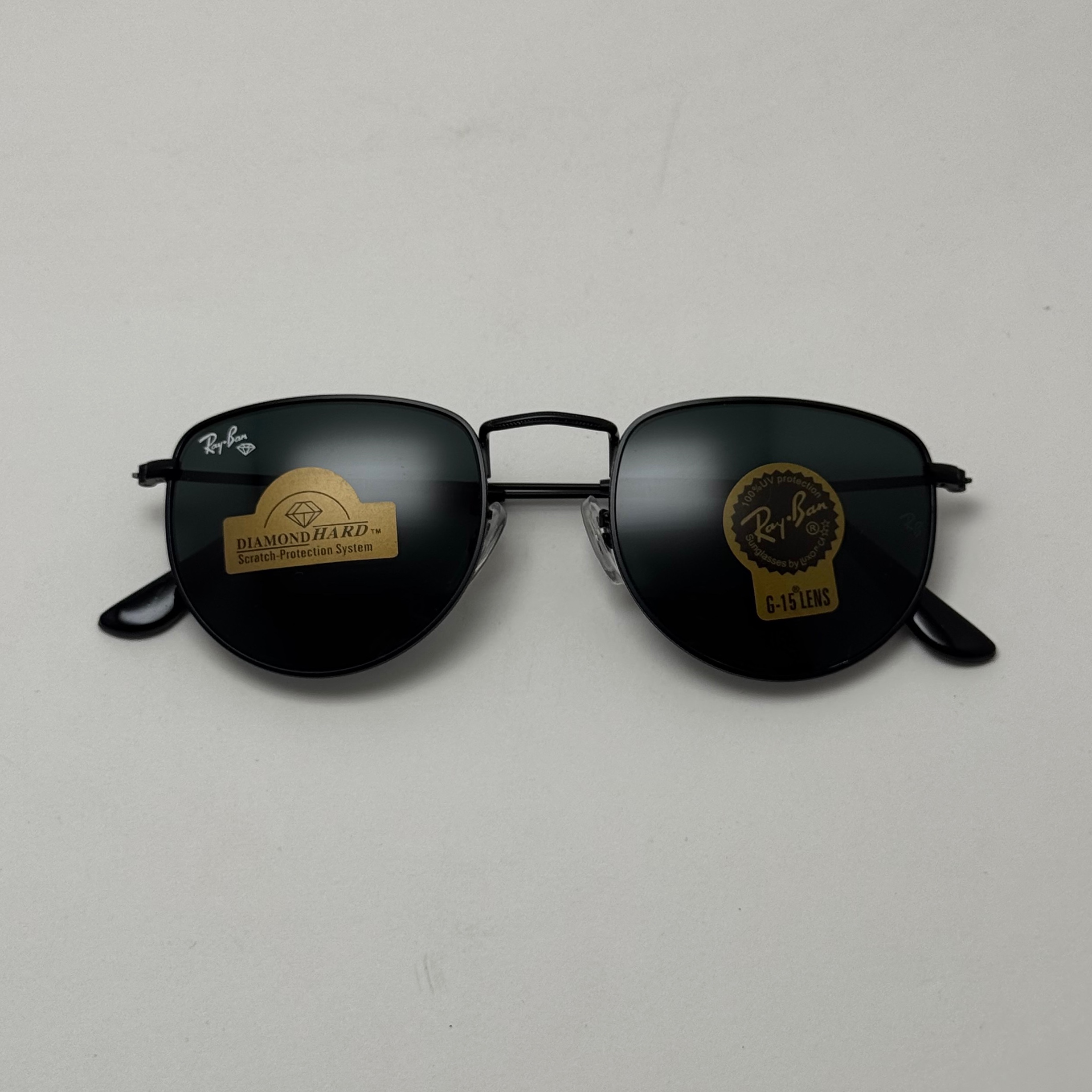 عینک آفتابی ریبن reyban شیشه سنگ تمام مشکی کد RB 3958