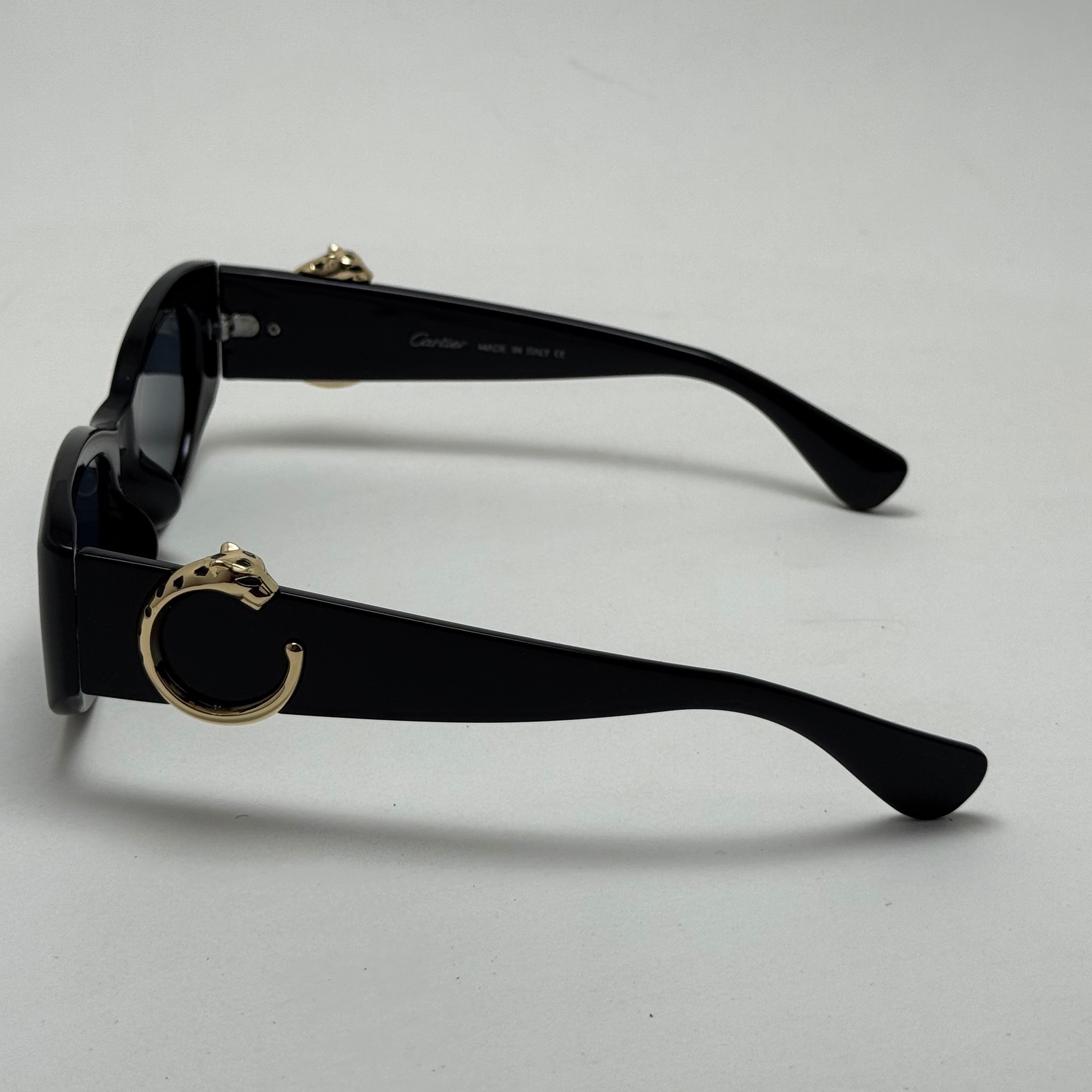 عینک آفتابی زنانه لاکچری کارتیر Panthere De Cartier تمام مشکی