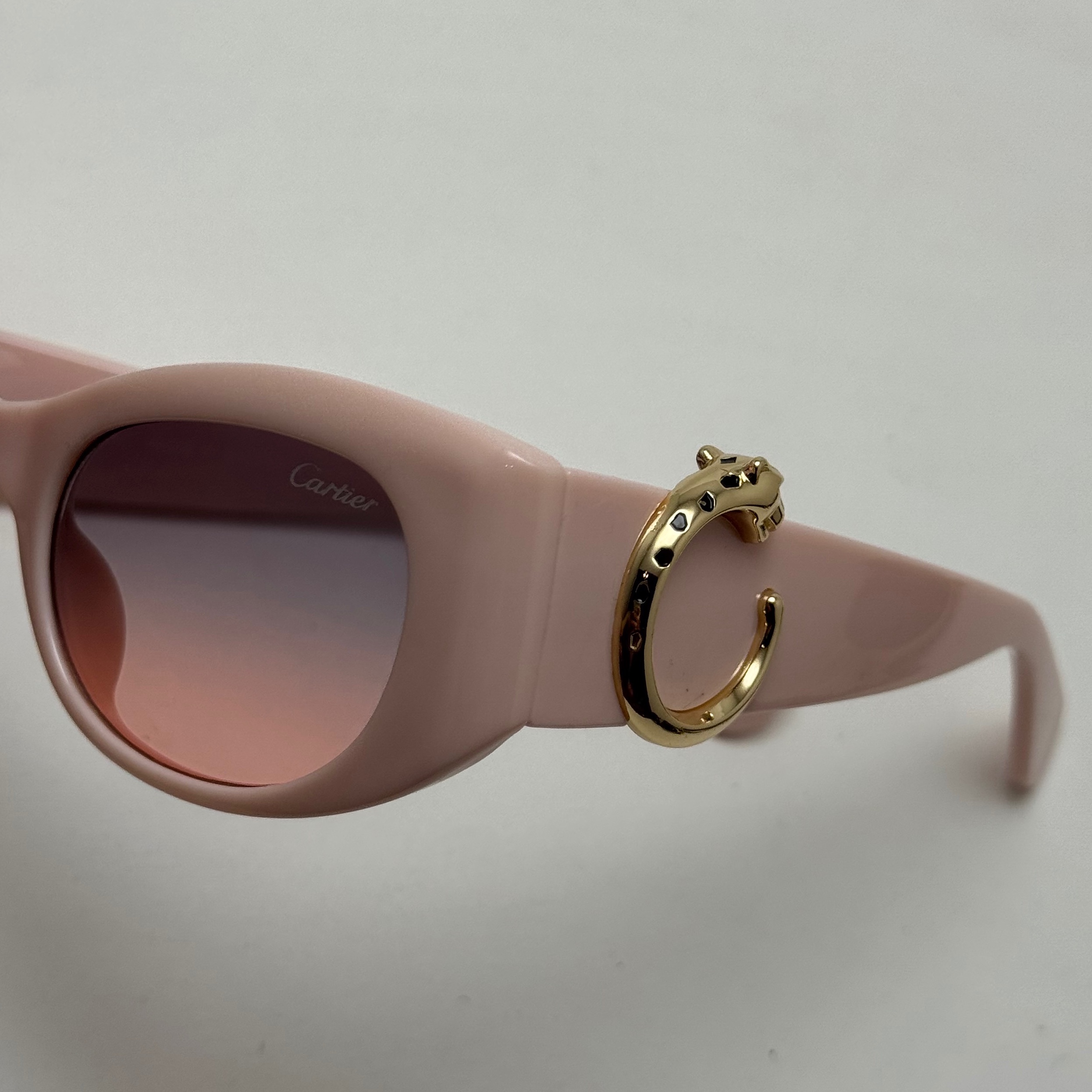 عینک آفتابی زنانه لاکچری کارتیر Panthere De Cartier صورتی