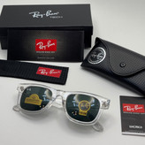 عینک ویفرر ریبن Rayban WAYFARER شفاف شیشه سنگ نشکن زد خش با پک کامل
