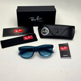 عینک آفتابی ریبن ویفرر ریورس آبی به همراه پک کامل rayban