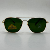 عینک آفتابی خلبانی رندولف شیشه سنگ آنتی رفلکس سبز فریم طلایی فول پک اصلی RANDOLPH AVIATOR RE 58 24K GOLD