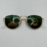 عینک آفتابی ریبن rayban شیشه سنگ سبز طلایی کد rb 3958 - فول پک