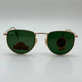 عینک آفتابی ریبن rayban شیشه سنگ سبز طلایی کد rb 3958 - فول پک