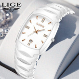 ساعت مچی زنانه اورجینال لیگ Lige بند سرامیکی