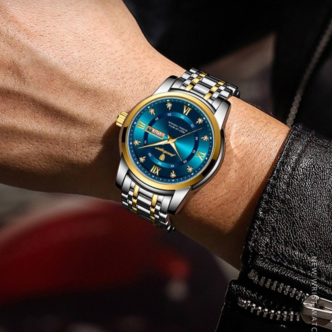 ساعت ست مچی مردانه زنانه اورجینال پوداگار بند استیل poedagar ضدآب ارسال رایگان