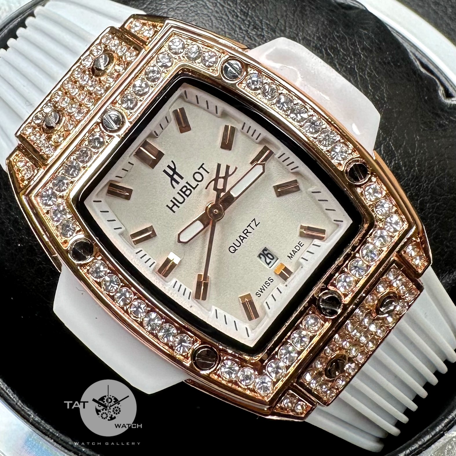 ساعت مچی زنانه هابلوت گارانتی جعبه ارسال رایگان رنگبندی Hublot