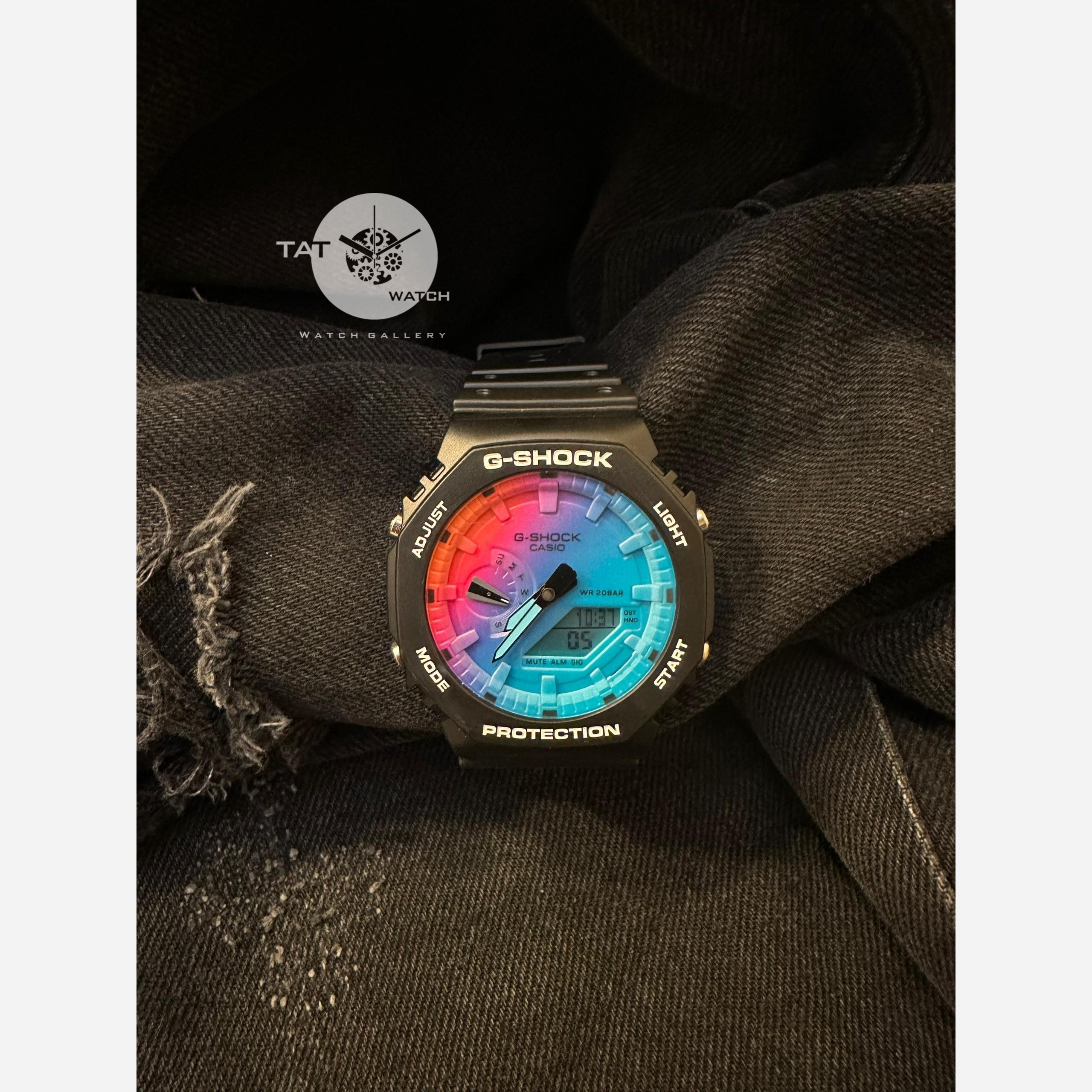 ساعت جی شاک مردانه زنانه Ga2100 موتور ژاپن تنظیم خودکار باگارانتی کاسیو G-shock ساعت مچی