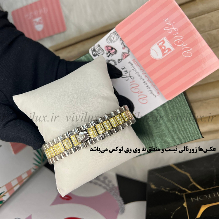 ساعت زنانه رولکس نگین دار قفل اصلی لوکس