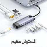 هاب 10 پورت USB-C مک دودو مدل HU-742