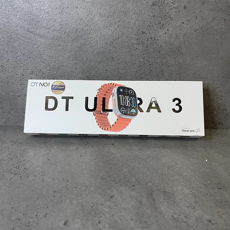 ساعت هوشمند 2.2 اینچی دی تی نامبر وان مدل DT ULTRA 3 با بند سیلیکونی