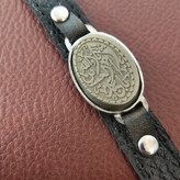 دستبند یااباعبدالله الحسین با سنگ یشم،دستبند چرم یااباعبدالله الحسین،دستبند سنگ یشم