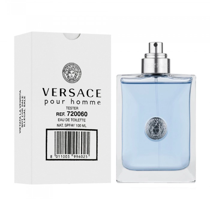 عطر ادکلن ورساچه پورهوم (ورساچه آبی) مردانه خنک و ملایم Versace Pour Homme درجه 1 سوئیس (پس کرایه)