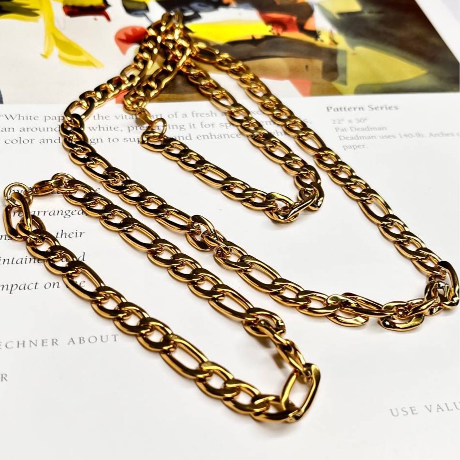 ست گردنبند و دستبند مردانه مدل کارتیر Cartier جنس استیل عیار 316 رنگ کاملا ثابت کد ztk (پس کرایه)