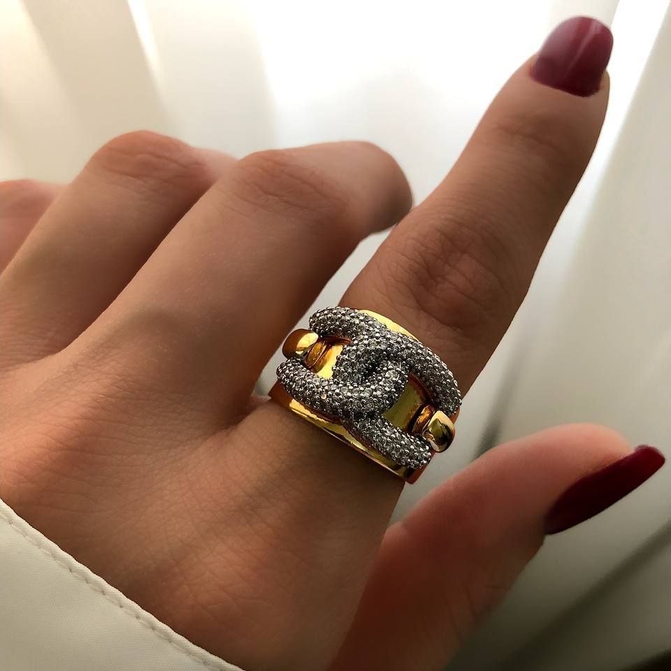 انگشتر زنانه نگین دار طرح گوچی GUCCI فری سایز Freesize رنگ کاملا ثابت کد sm (پس کرایه)