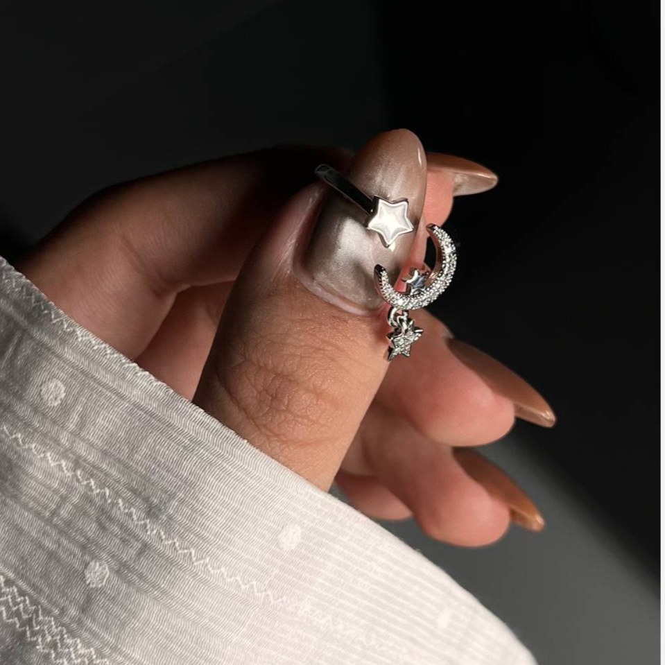 انگشتر زنانه جواهری قلب بال دار طرح فرشته فری سایز Freesize رنگ کاملا ثابت کد tk (پس کرایه)