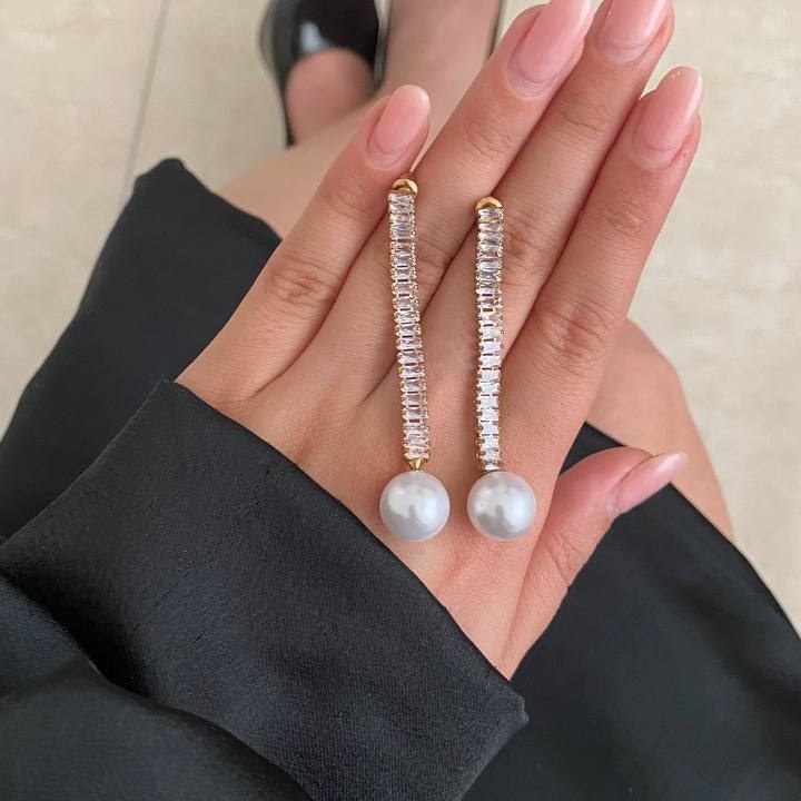 گوشواره زنانه طرح ستاره نگین تنوع طرح رنگ کاملا ثابت کد tj (پس کرایه)