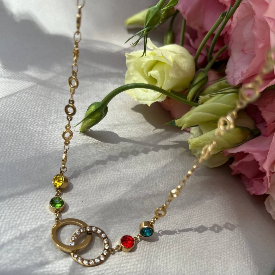 گردنبند و آویز پلاک استیل زنانه با تنوع بالا رنگ کاملا ثابت کد el (پس کرایه)