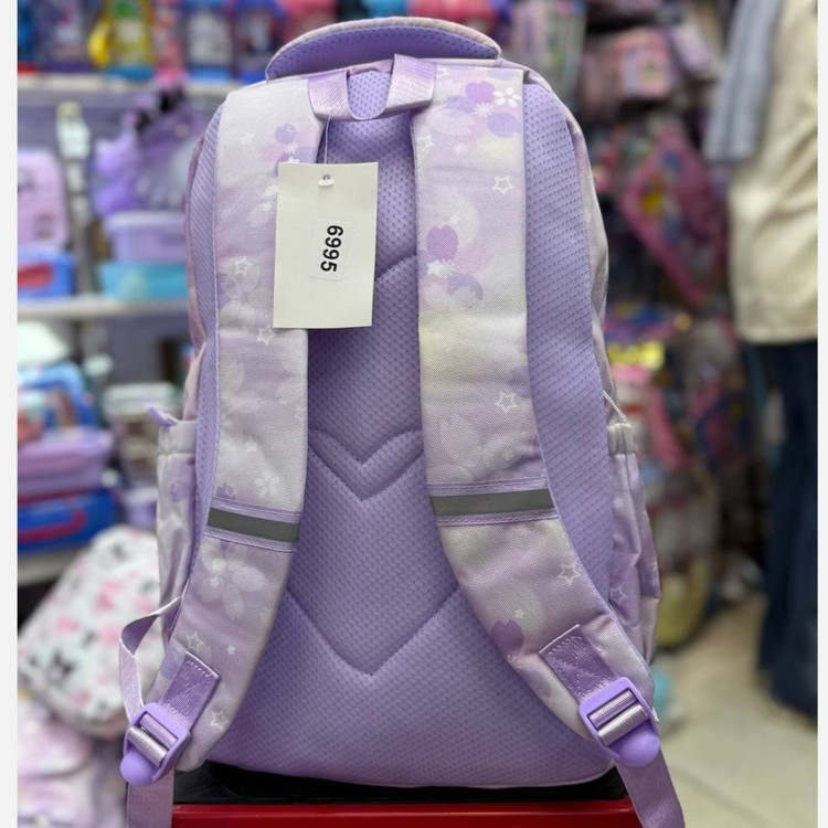 کیف و کوله پشتی مدرسه طرح کرومی حالت 4زیپ جلو اکلیلی کد ks (پس کرایه)