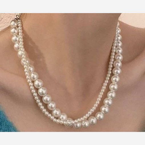 گردنبند ست مرواریدی زیبا رنگ ثابت کد gy (پس کرایه)