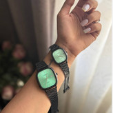 ست ساعت مچی زنانه و مردانه برند صفحه رنگی کاسیو Casio رنگ ثابت کد sm (پس کرایه)