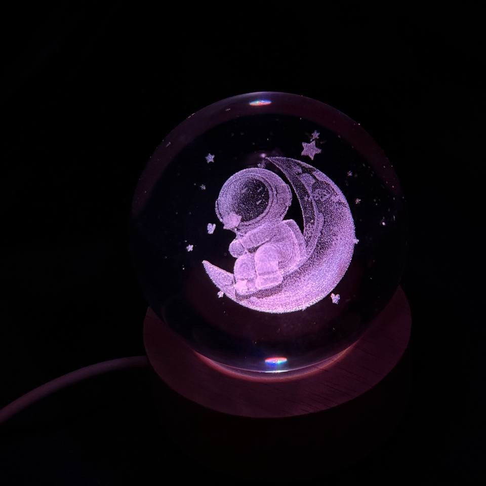 دکوری گوی کریستالی Led ال ای دی دار طرح فرشته تنوع طرح و رنگ کد sm (پس کرایه)
