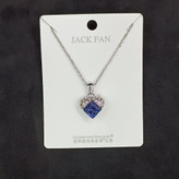 گردنبند و آویز پلاک زنانه نگین سواروسکی طرح صدف وسط نگین تنوع طرح رنگ ثابت کد vn (پس کرایه)