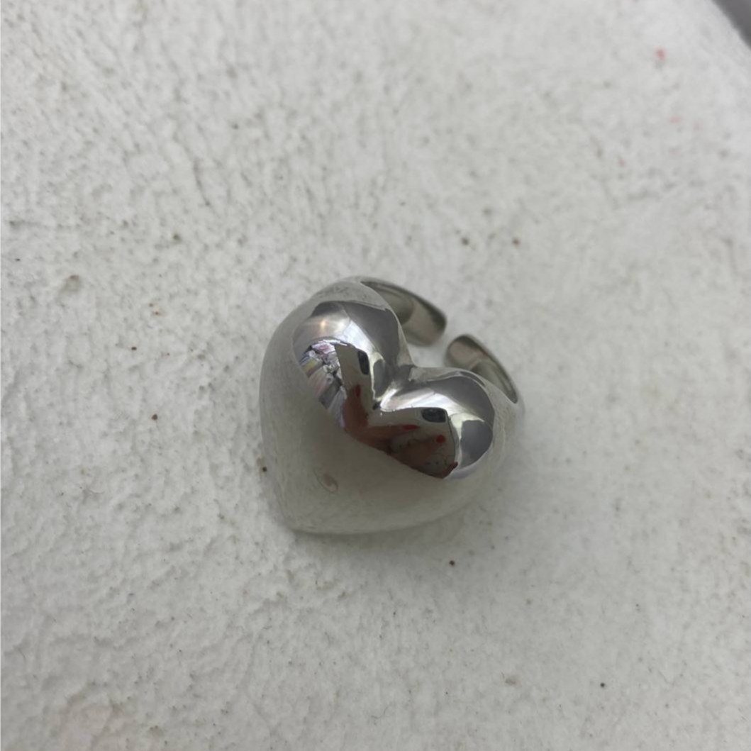 انگشتر استیل زنانه طرح گوی فری سایز Free size تنوع طرح رنگ ثابت کد tj (پس کرایه)