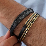 دستبند چرمی قفل استیل مگنتی کارتیر Cartier مهره در تنوع طرح کیفیت چرم عالی رنگ ثابت کد mp