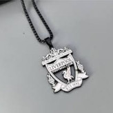 زنجیر و آویز پلاک استیل طرح لیورپول LIVERPOOL رنگ ثابت کد as