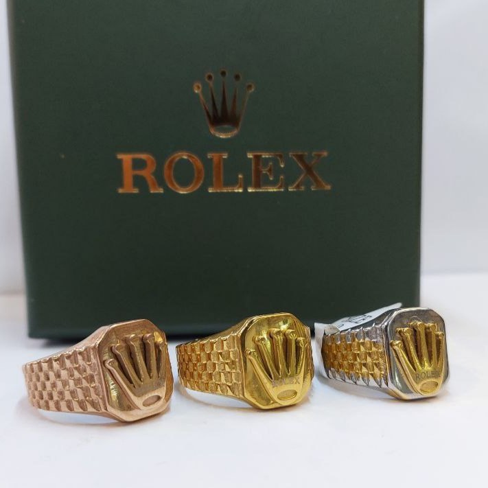 انگشتر مردانه استیل رولکس rolex تنوع طرح و رنگ سایز بندی 9 تا 12 رنگ ثابت کد mp