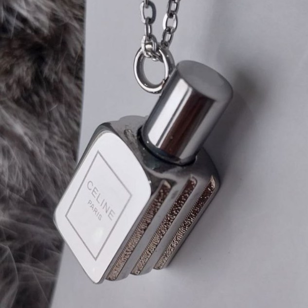 گردنبند و آویز پلاک استیل عطر یار و جا عطری رنگ ثابت کد as