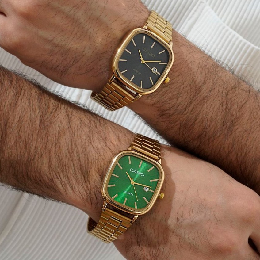 ساعت مچی مردانه Casio old money استیل تقویم دار درتنوع رنگ درجه 1 رنگ ثابت کد mp