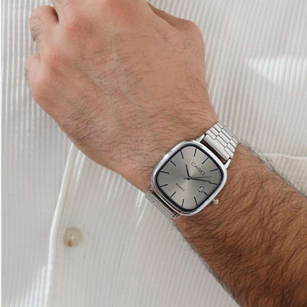 ساعت مچی مردانه Casio old money استیل تقویم دار درتنوع رنگ درجه یک رنگ ثابت کد mp