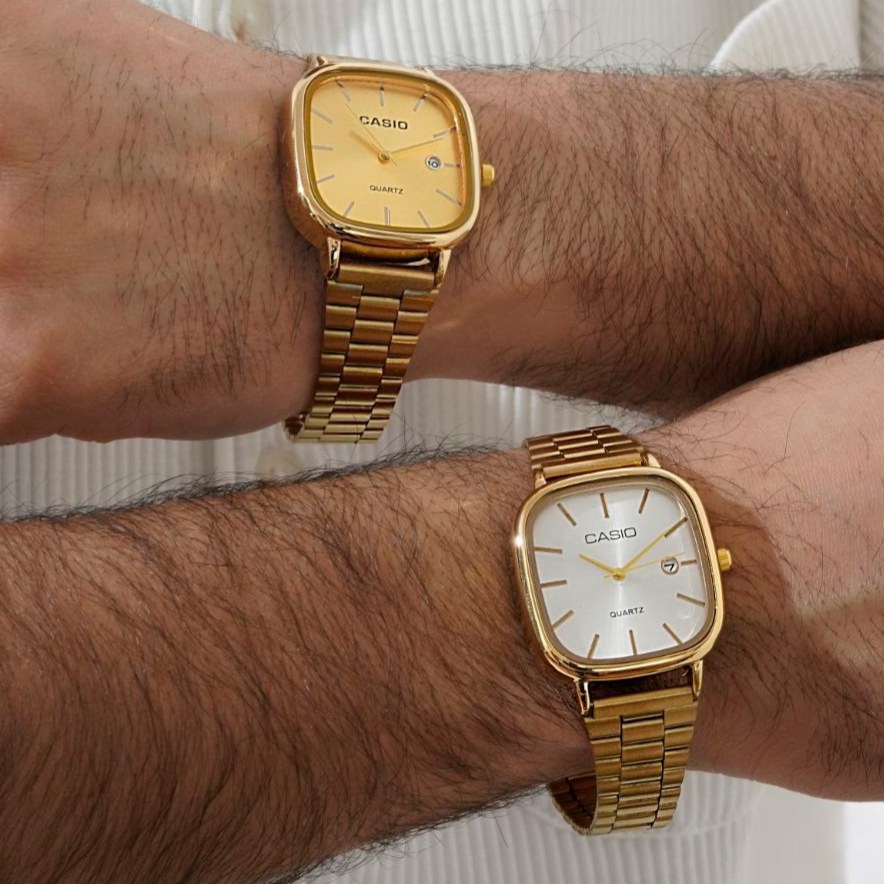 ساعت مچی مردانه Casio old money استیل تقویم دار درتنوع رنگ درجه یک رنگ ثابت کد mp